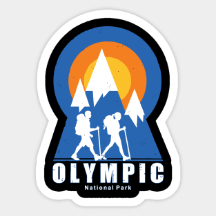 Hiking in Olympic National Park Sticker